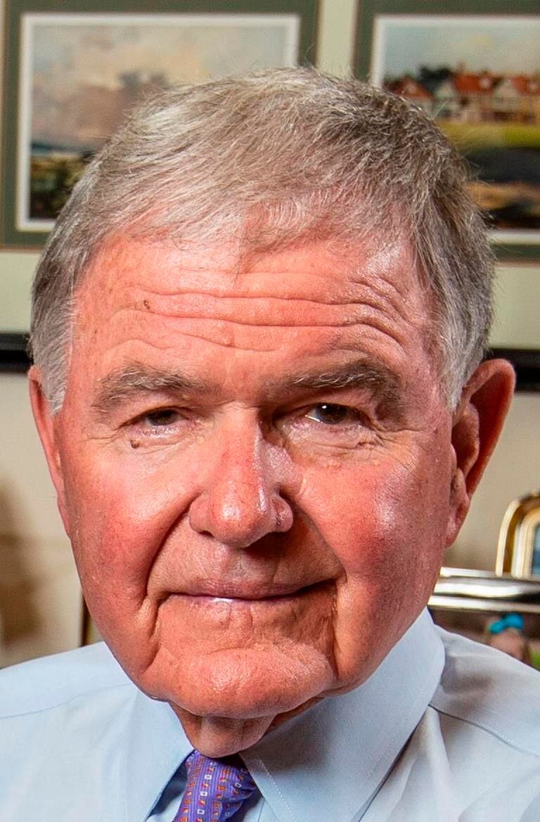 Jim Melvin in his office in Greensboro, N.C., on Tuesday, June 22, 2021. Melvin is former mayor of Greensboro and remains a mover and shaker as president of the Joseph M. Bryan Foundation. (copy)